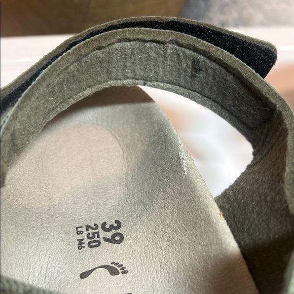 Birkenstock Women's Kalahari Birko-Flor Sandals khaki green size 8 - Picture 6 of 14